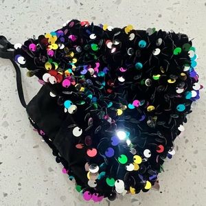 NWOT sequin face mask